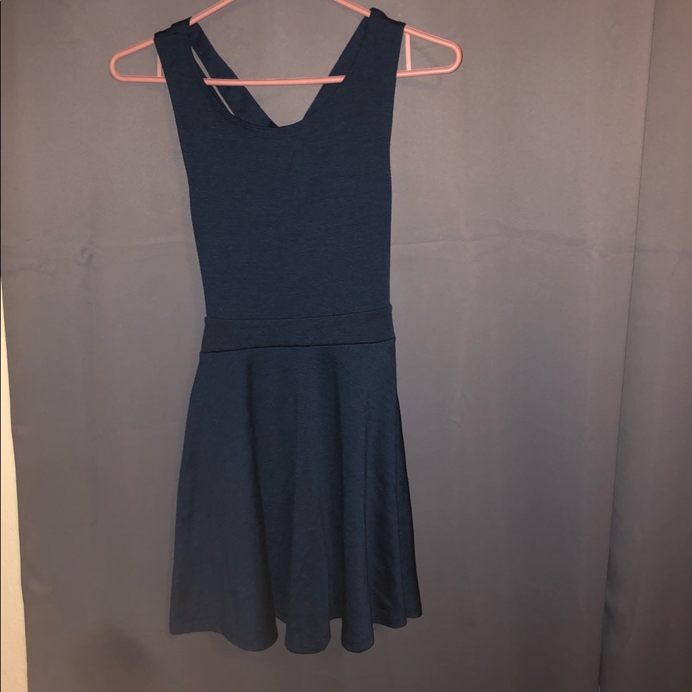 Teal mini dress